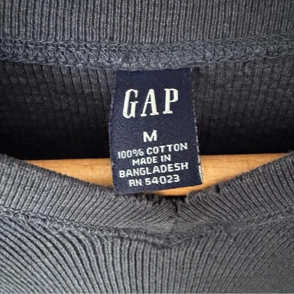 Vintage Gap 100% cotton pullover navy blue Size Medium - Picture 3 of 5